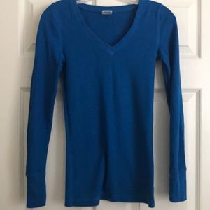 VS royal blue vneck long sleeve thermal (item 013)